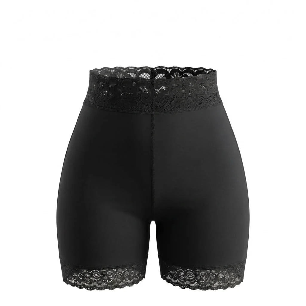 SHORT FAJA 2 EN 1 CON ENCAJE SILICONADA Y LEVANTA GLÚTEOS