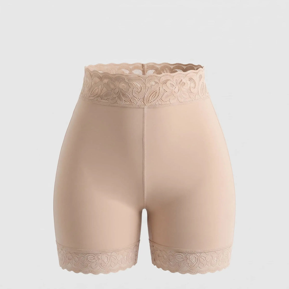 SHORT FAJA 2 EN 1 CON ENCAJE SILICONADA Y LEVANTA GLÚTEOS